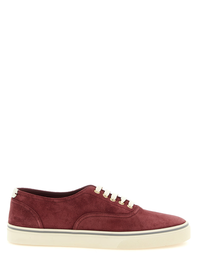 Baskets basses en veau Bordeaux Brunello Cucinelli