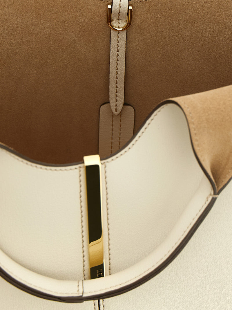 Sac cabas Tod's en veau blanc