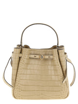 Sac à bandoulière en cuir de vachette beige Tory Burch