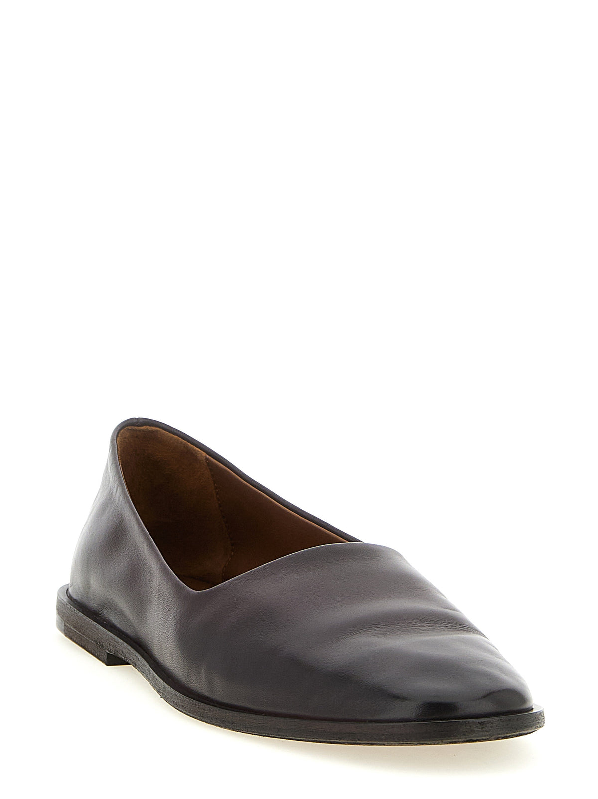 Ballerines Marsell en cuir de veau marron