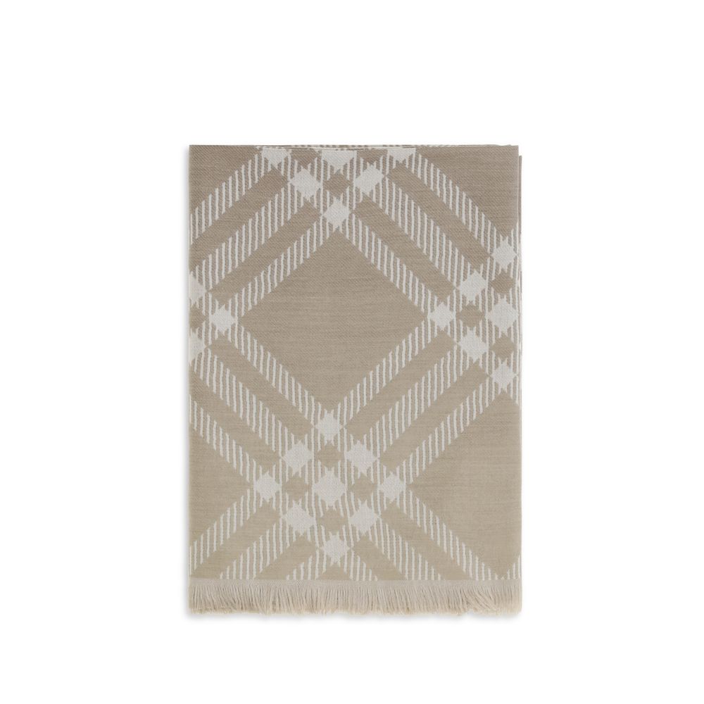 Écharpe Burberry Beige en Laine Ovis Aries