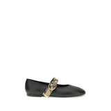Ballerines Burberry en cuir de veau noir Bos Taurus