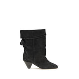 Bottes Isabel Marant en cuir de veau noir Bos Taurus