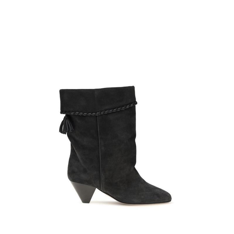 Bottes Isabel Marant en cuir de veau noir Bos Taurus