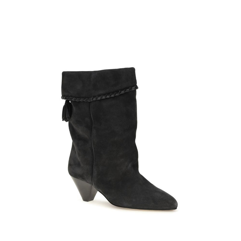 Bottes Isabel Marant en cuir de veau noir Bos Taurus