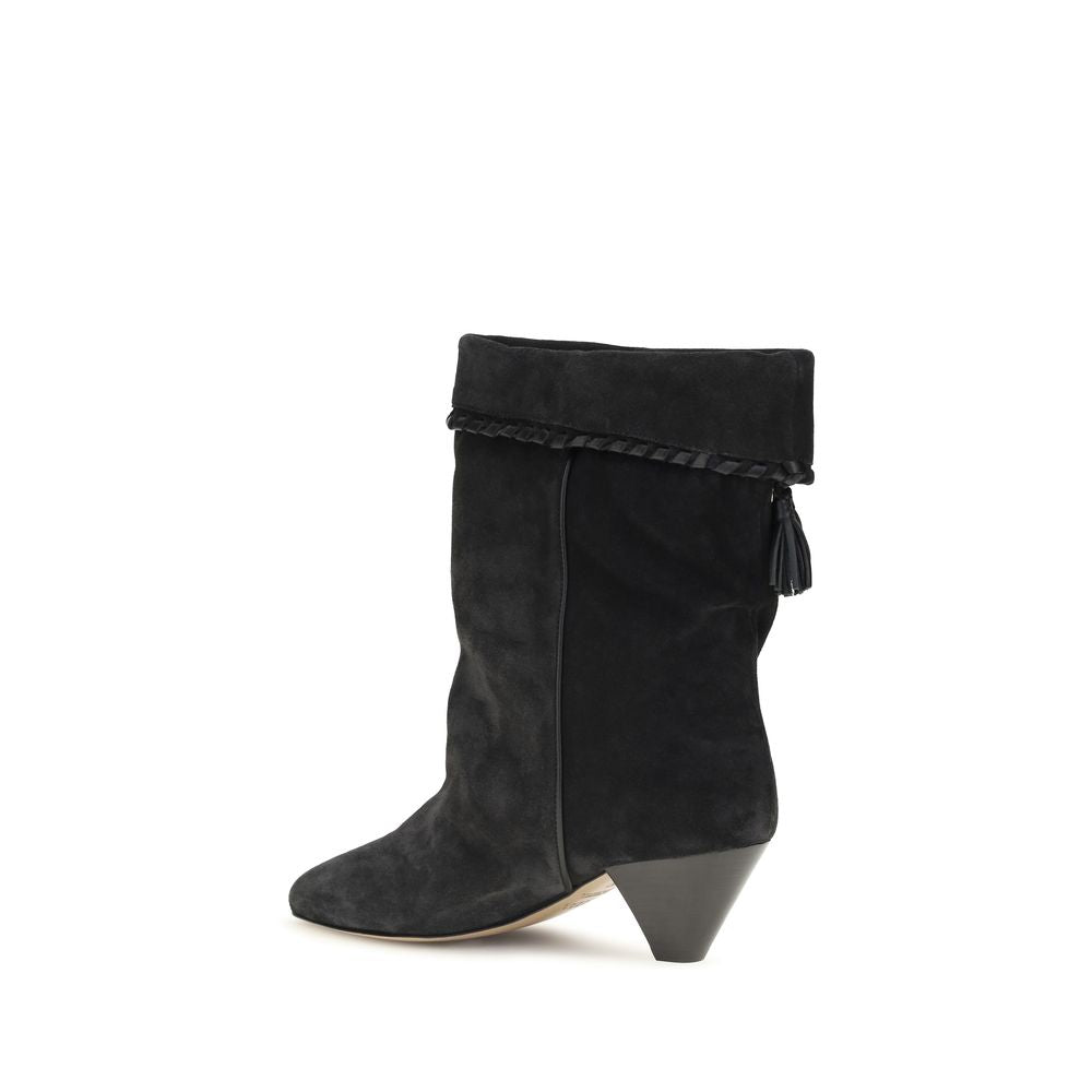 Bottes Isabel Marant en cuir de veau noir Bos Taurus