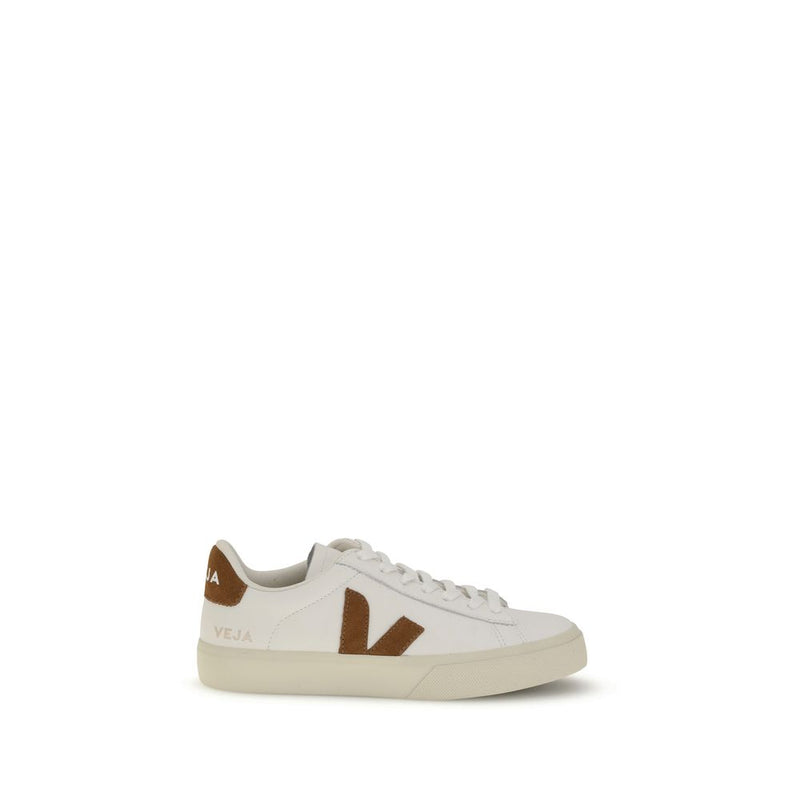 Veja White Calf Leather Bos Taurus Low Top Sneakers for Women