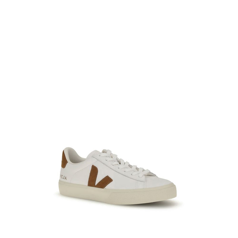Veja White Calf Leather Bos Taurus Low Top Sneakers for Women