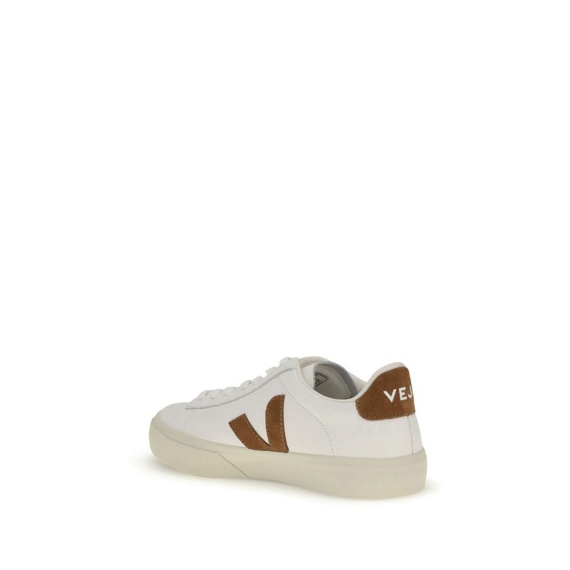 Veja White Calf Leather Bos Taurus Low Top Sneakers for Women