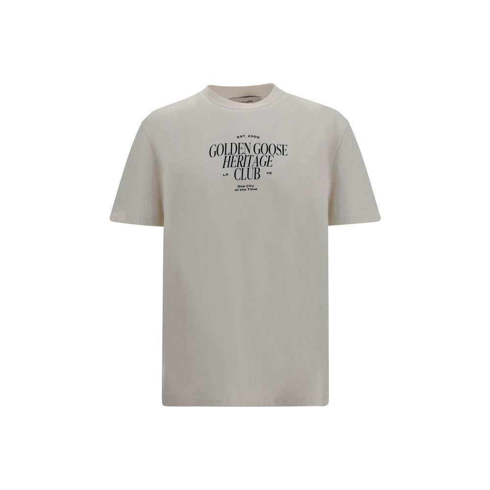 Golden Goose Deluxe Logo White Cotton T-Shirt