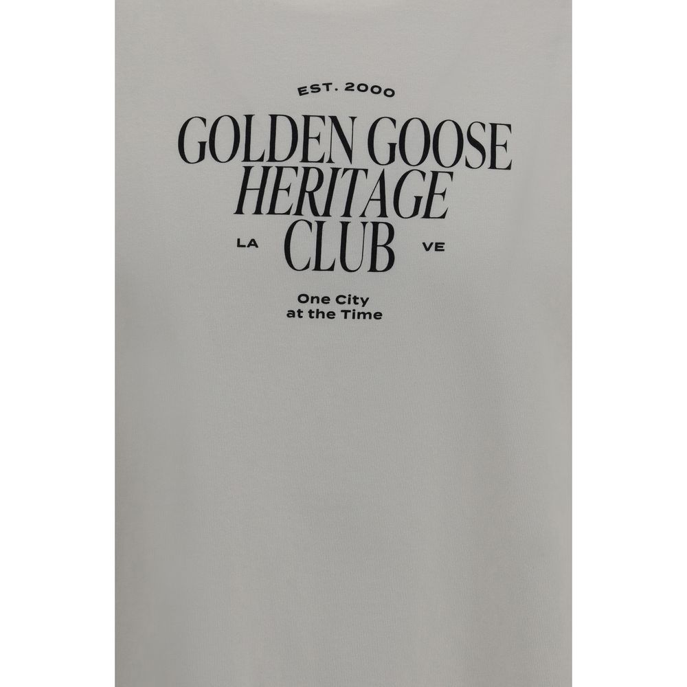 Golden Goose Deluxe Logo White Cotton T-Shirt