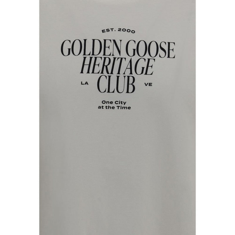 Golden Goose Deluxe White Cotton T-Shirt for Men
