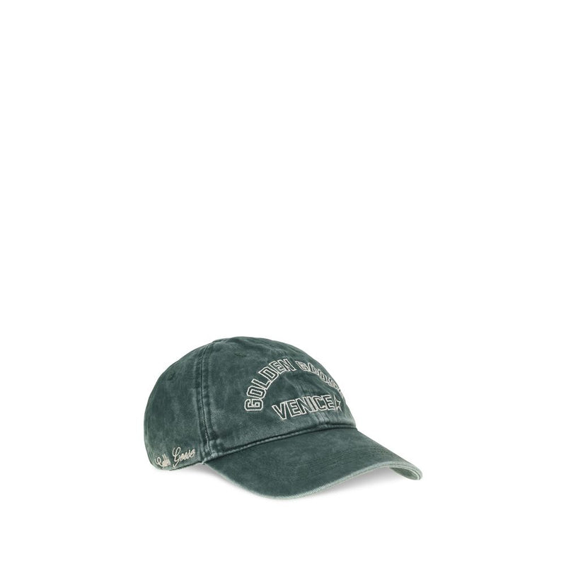 Casquette bicolore en coton Golden Goose