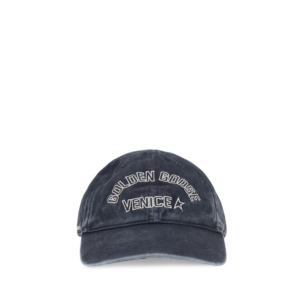 Casquette Golden Goose en coton bleu