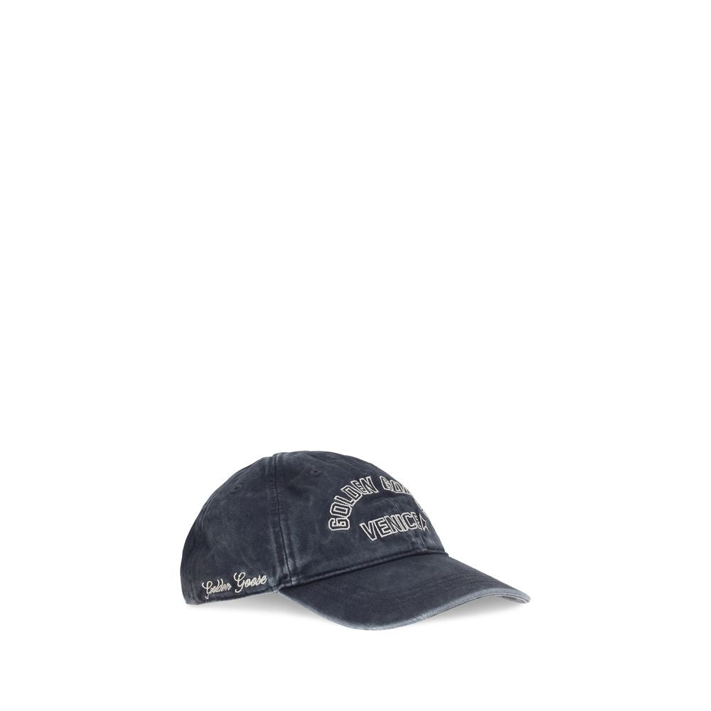 Casquette Golden Goose en coton bleu