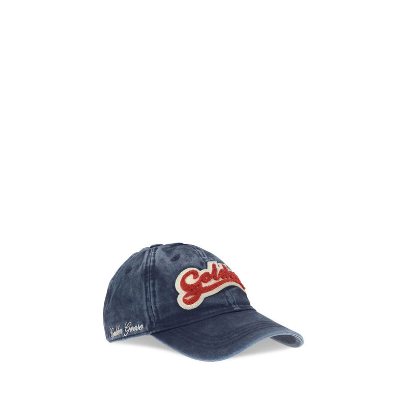 Golden Goose Journey Blue Cotton Baseball Cap