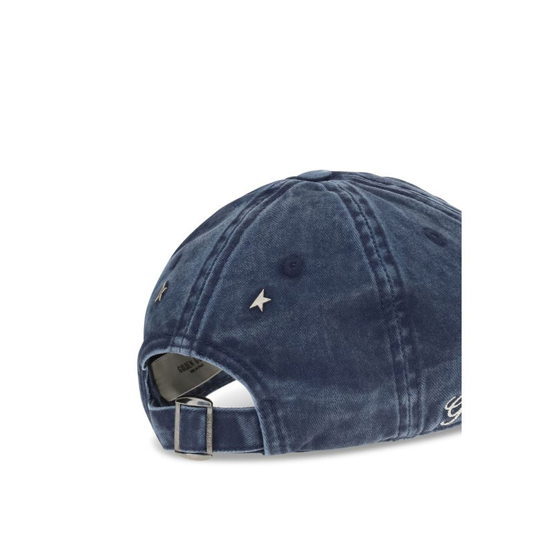 Golden Goose Journey Blue Cotton Baseball Cap