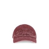 Golden Goose Bordeaux Cotton Baseball Cap