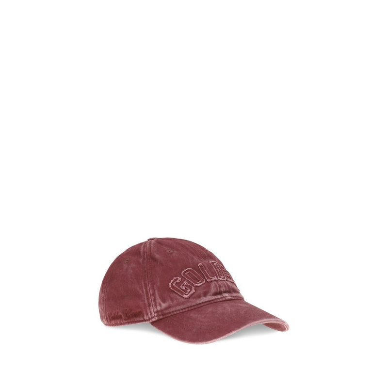 Golden Goose Bordeaux Cotton Baseball Cap