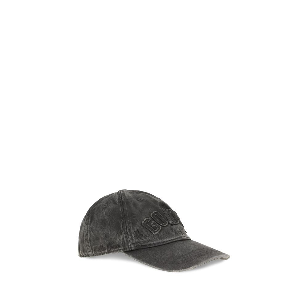 Golden Goose Gray Cotton Journey Baseball Cap