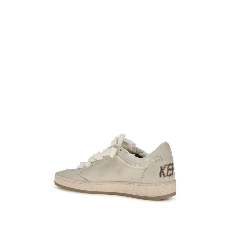 Baskets basses Golden Goose en cuir de veau beige Bos Taurus