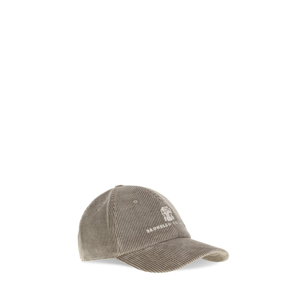 Casquette Brunello Cucinelli en coton beige (casquette de baseball)