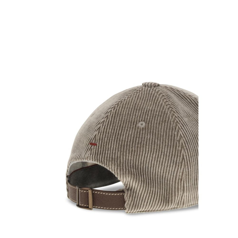Brunello Cucinelli Beige Cotton Cap (Baseball Hat)