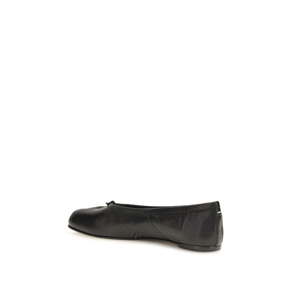 Maison Margiela Black Lamb Ovis Aries Aries Ballet Flats