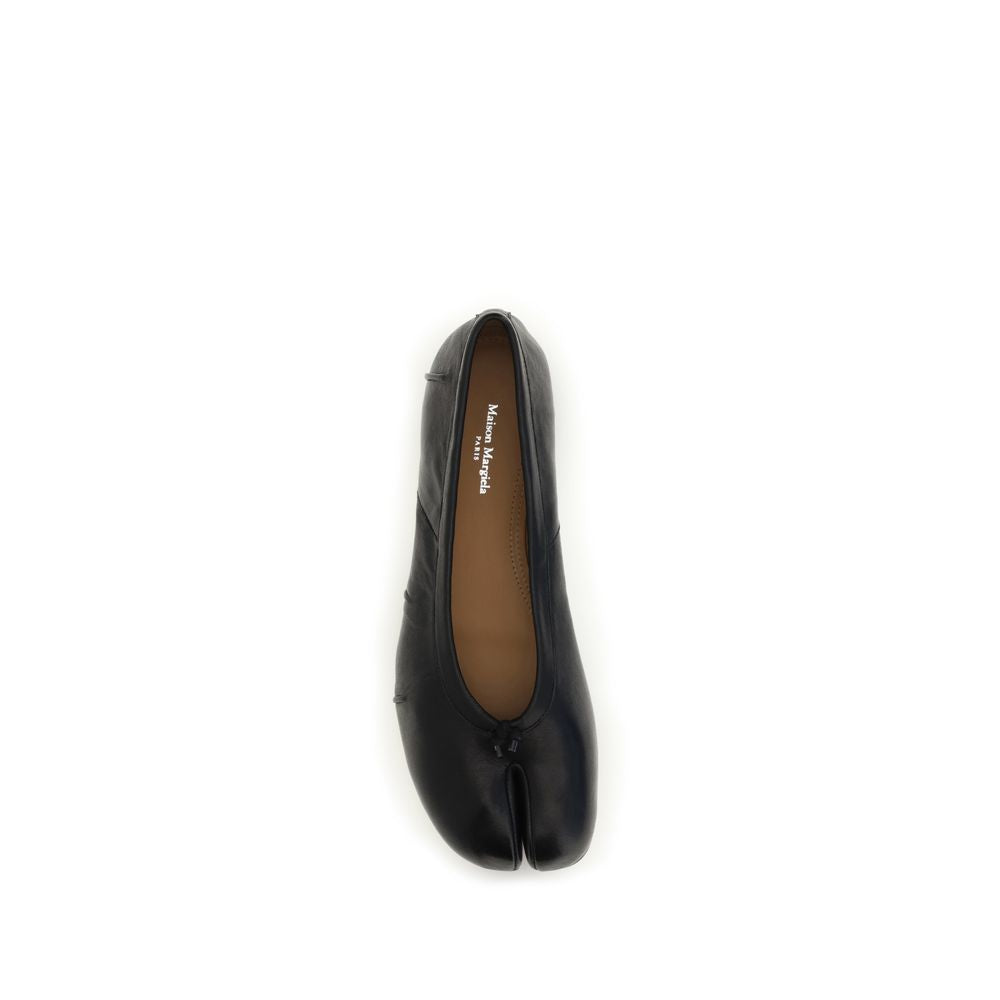 Maison Margiela Black Lamb Ovis Aries Aries Ballet Flats