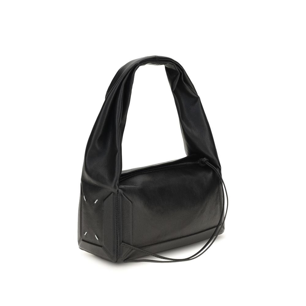 Maison Margiela Black Leather Shoulder Bag - East West Design