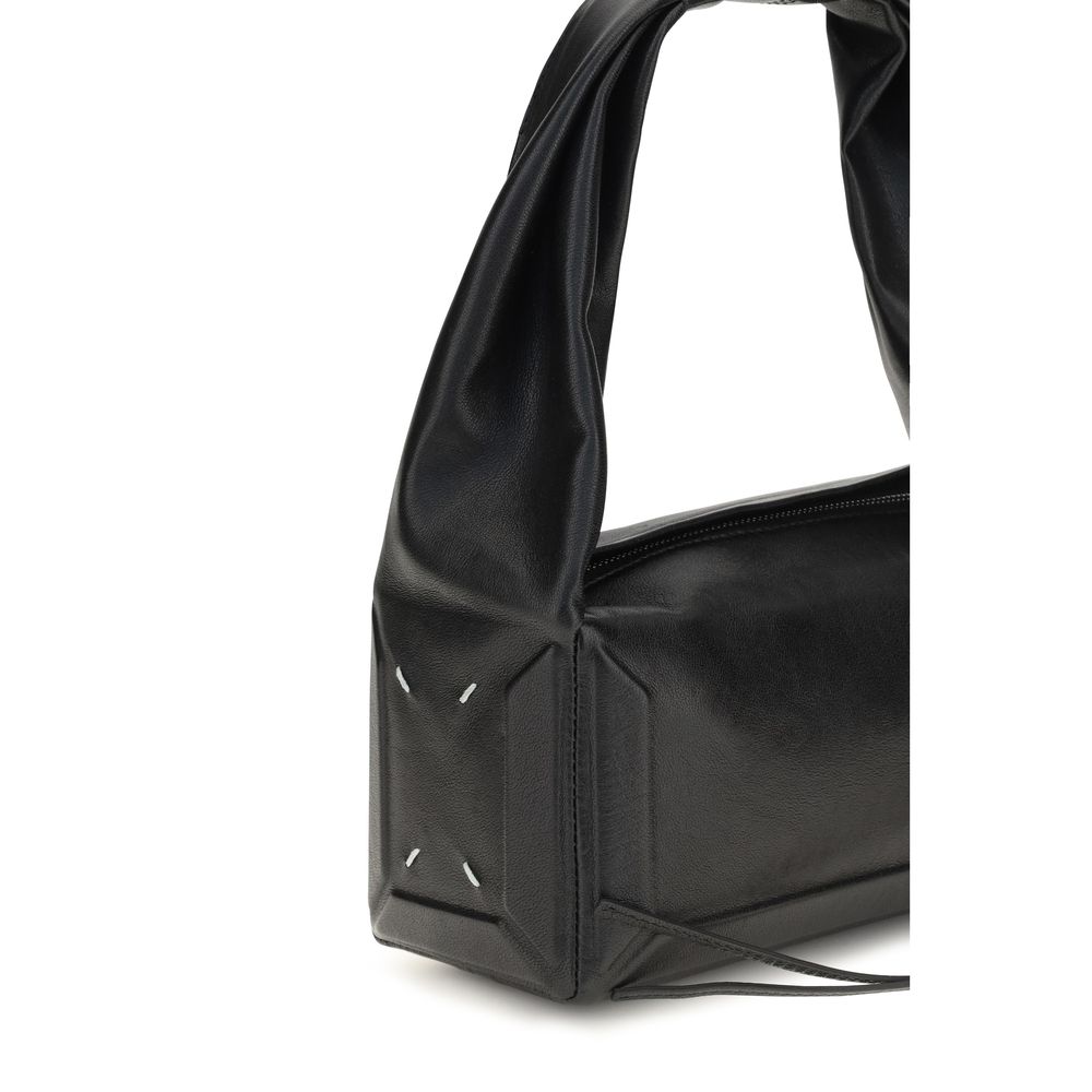 Maison Margiela Black Leather Shoulder Bag - East West Design