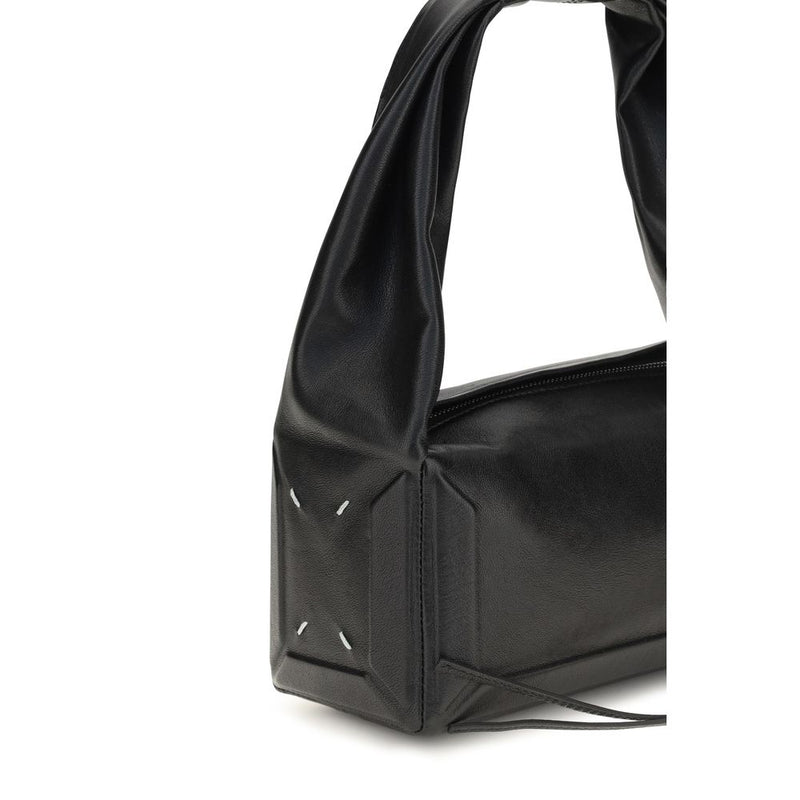 Maison Margiela Black Leather Shoulder Bag - East West Design