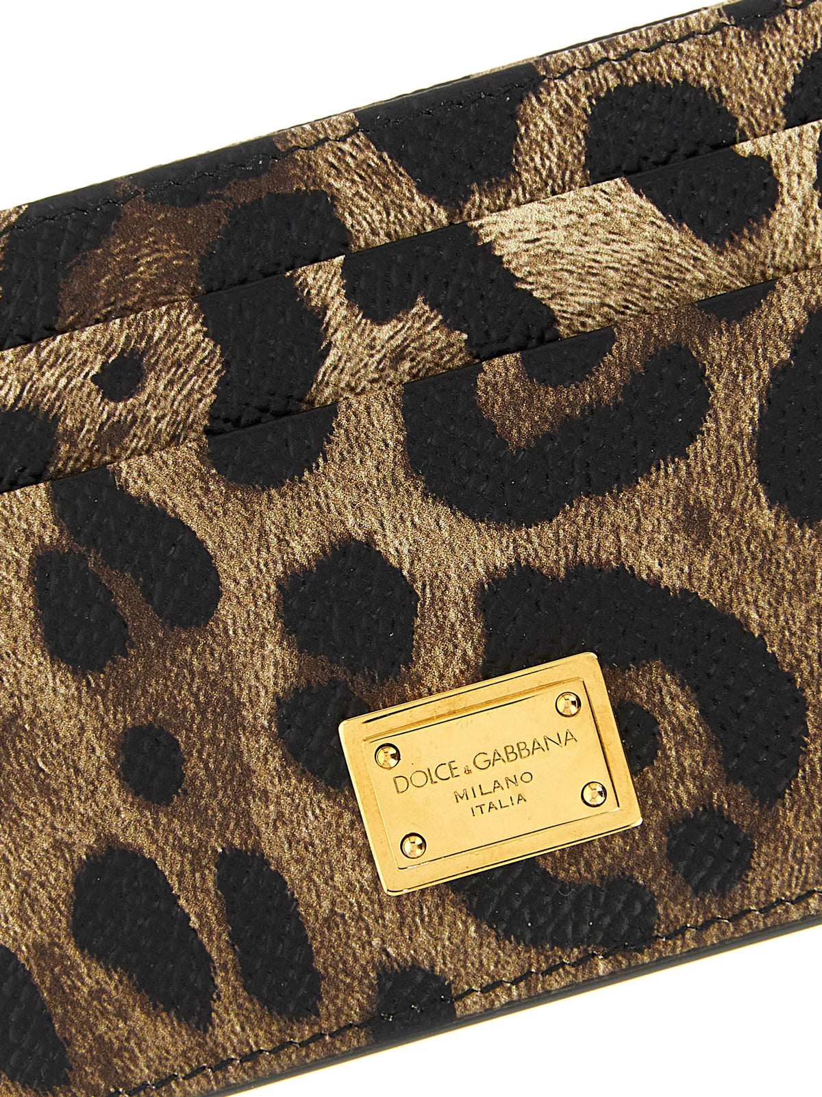 Porte-cartes Dolce & Gabbana en cuir de veau multicolore