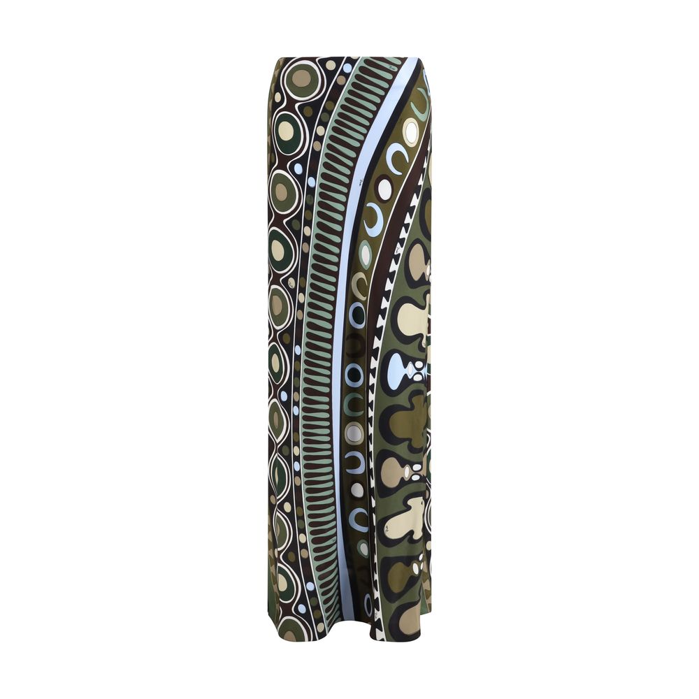 Emilio Pucci Multicolor Viscose Long Skirt - Elegant Soleil Print