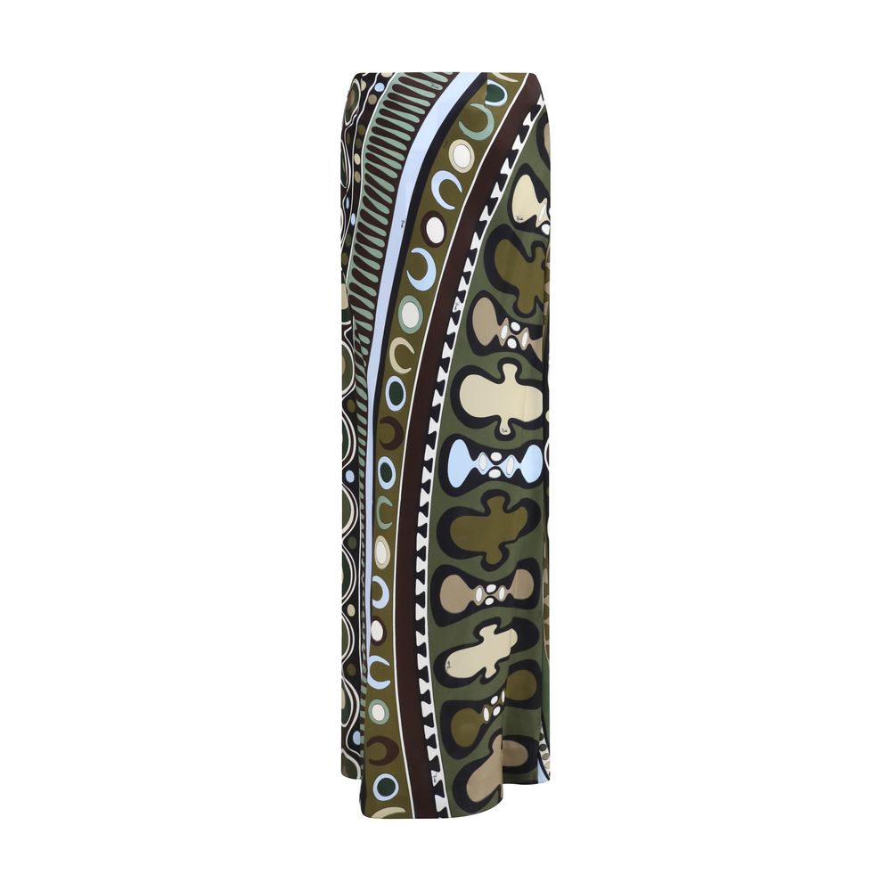 Emilio Pucci Multicolor Viscose Long Skirt - Elegant Soleil Print