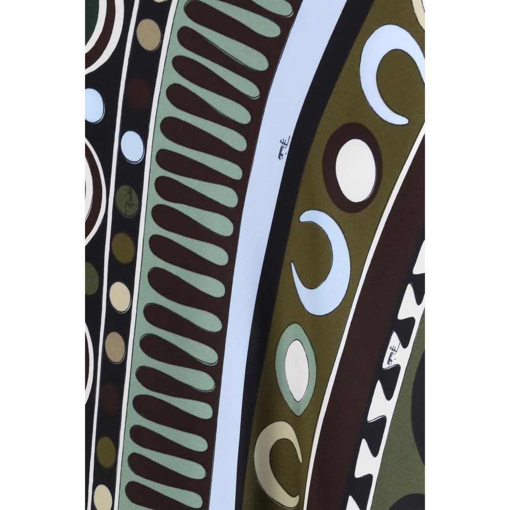 Emilio Pucci Multicolor Viscose Long Skirt - Elegant Soleil Print