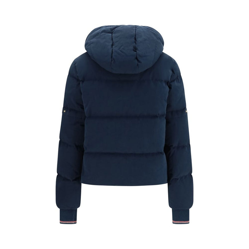 Thom Browne Blue Cotton Full-Length Jacket