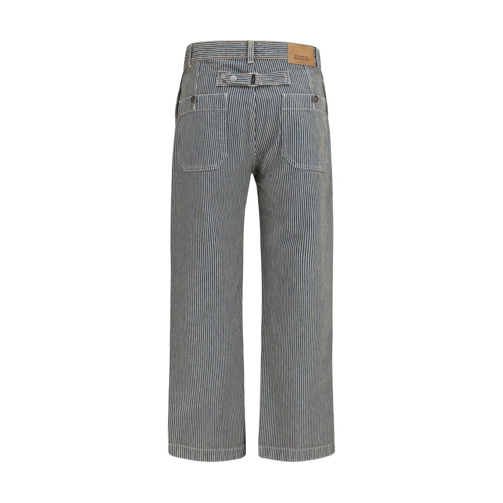 Isabel Marant Étoile Ermina Blue Casual Pants