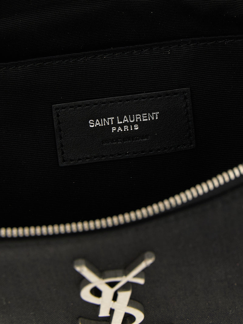 Sac bandoulière Saint Laurent en cuir d'agneau noir