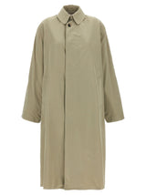 Maison Margiela Bicolor Polyester Trench Coat in Green