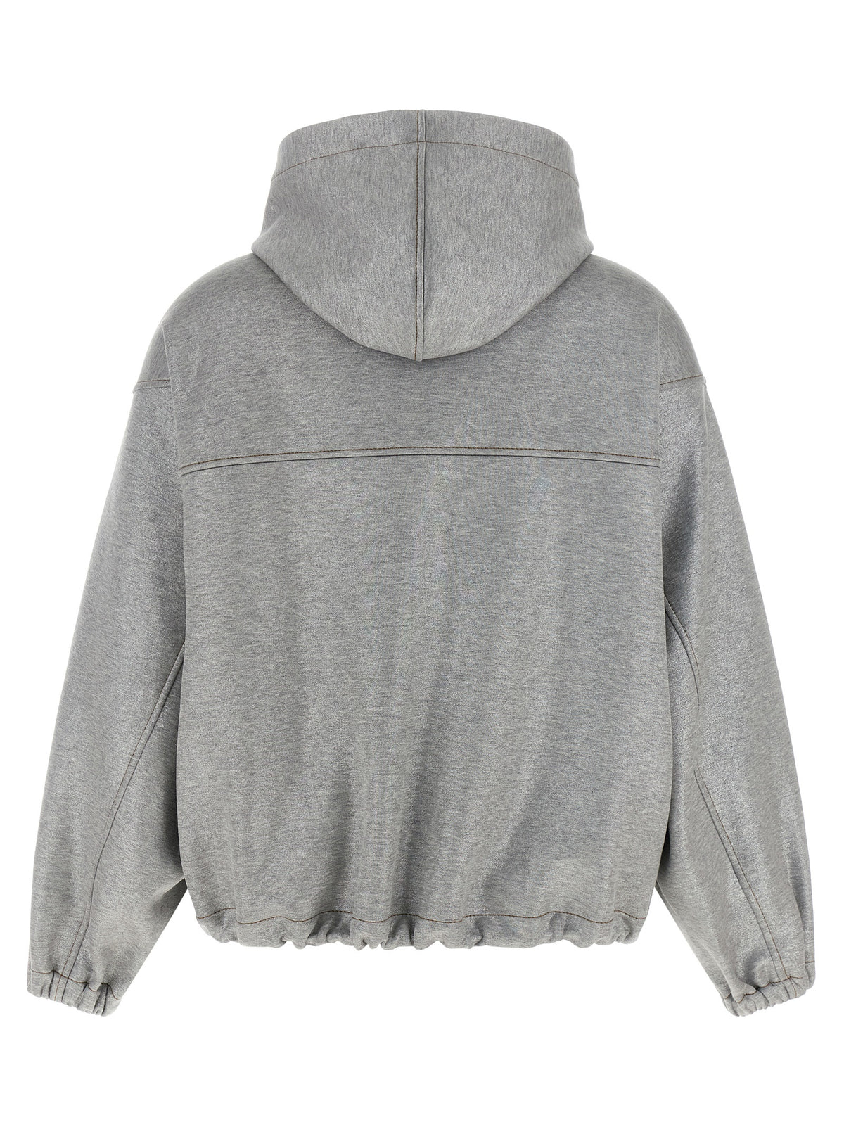 Blouson aviateur Brunello Cucinelli en coton argenté
