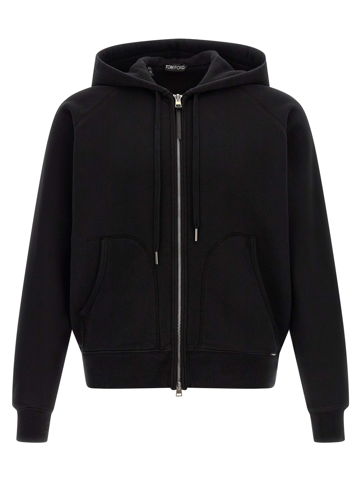 Sweat-shirt en coton noir Tom Ford