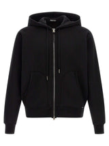 Sweat-shirt en coton noir Tom Ford