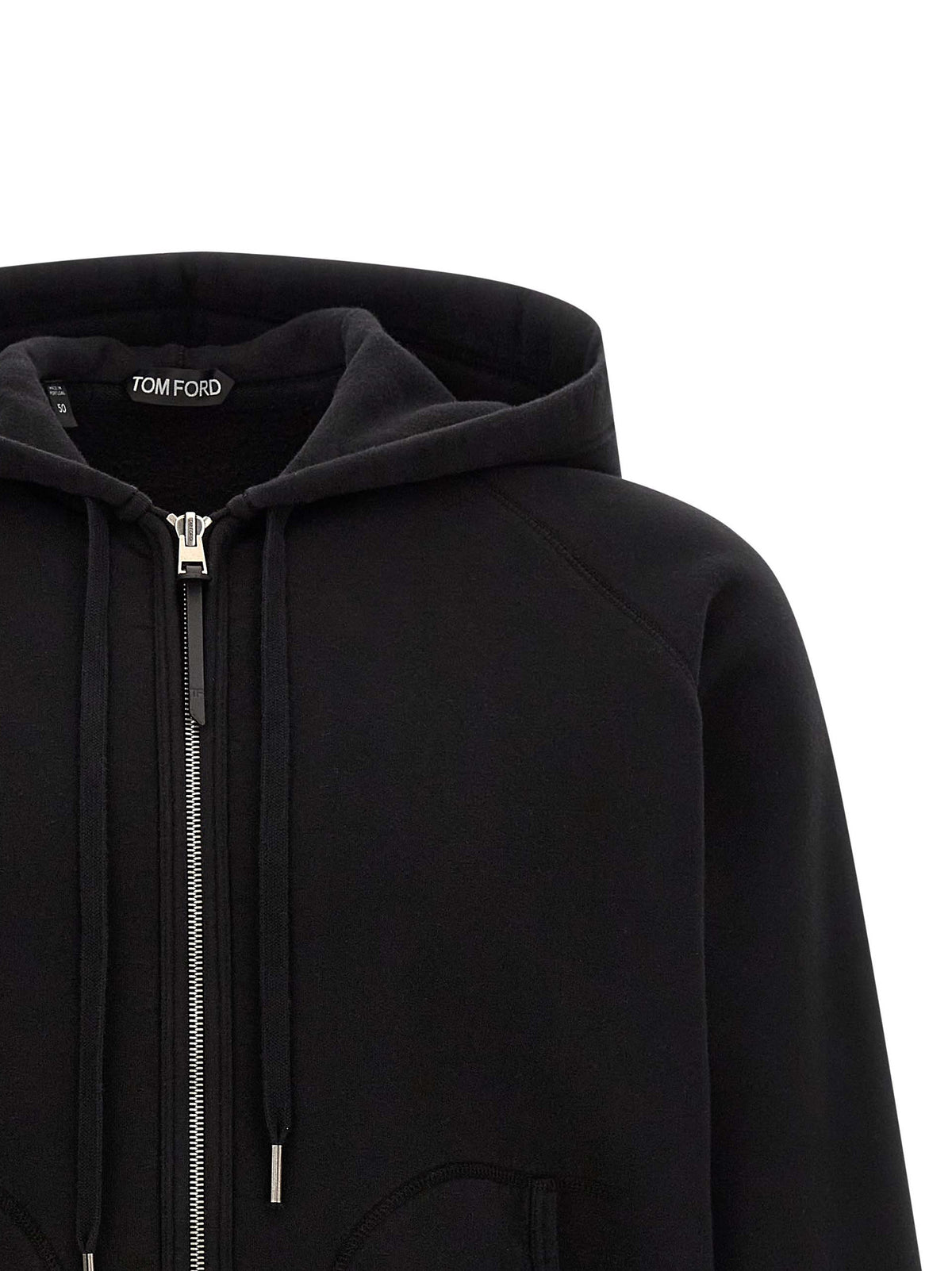 Sweat-shirt en coton noir Tom Ford