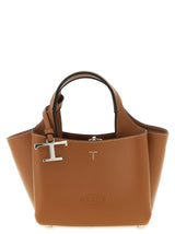 Sac à main Tod's en cuir de veau marron