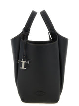 Sac à main Tod's en cuir de veau noir