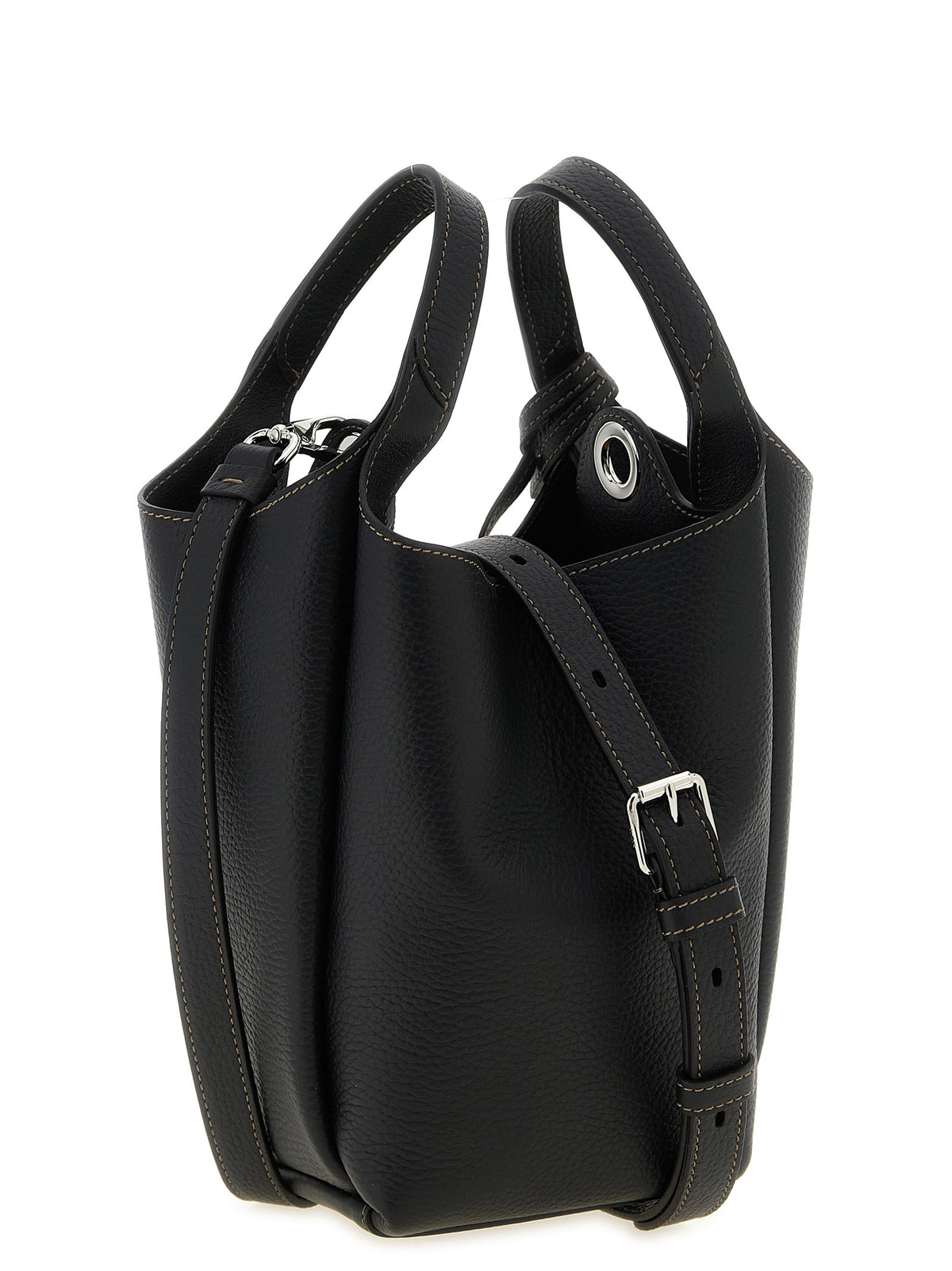 Sac à main Tod's en cuir de veau noir
