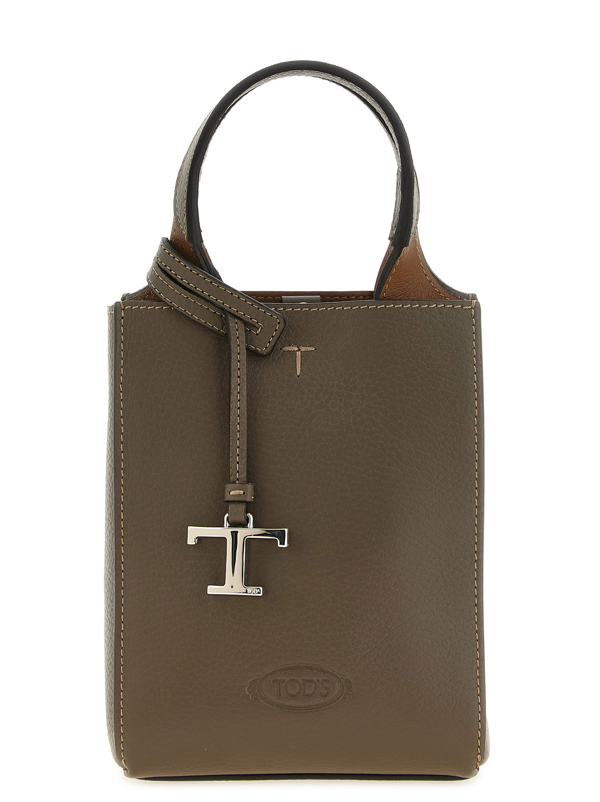 Sac à main Tod's en cuir de veau bicolore