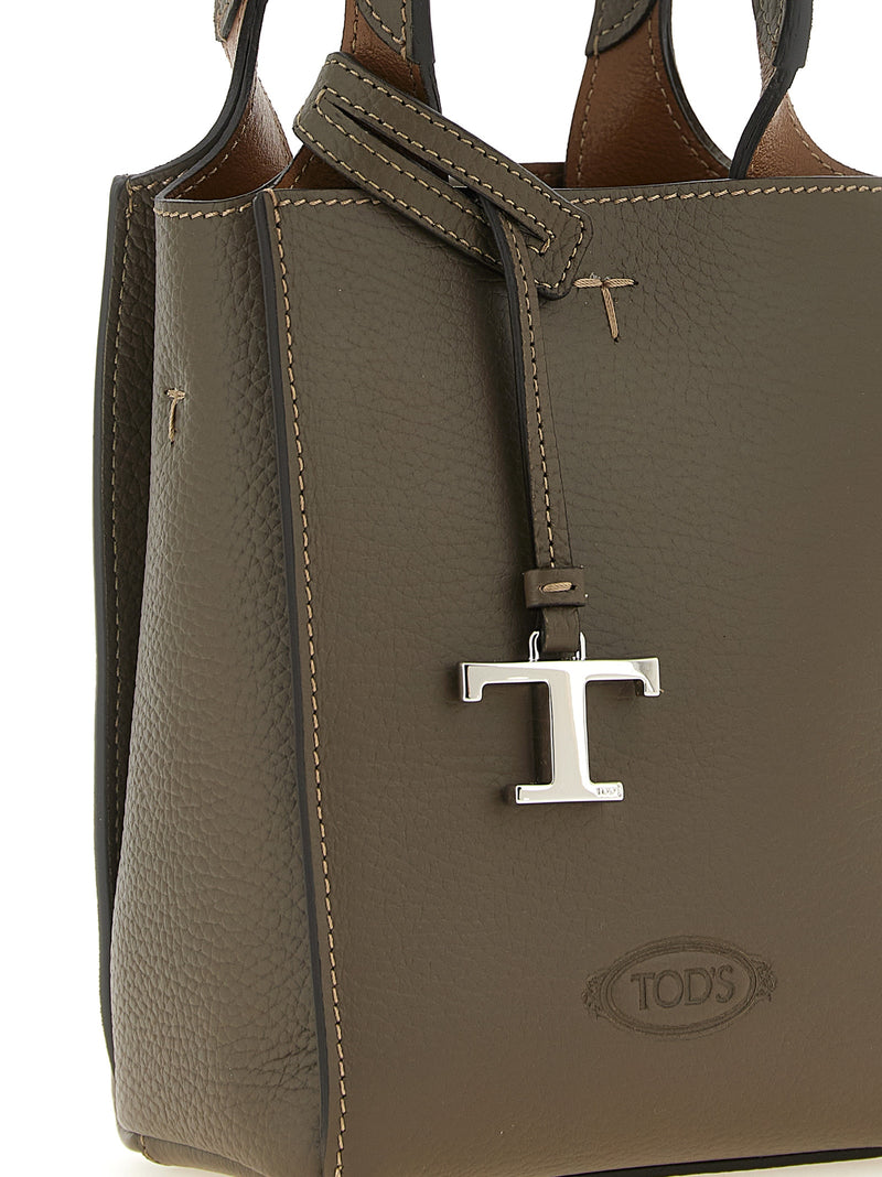 Sac à main Tod's en cuir de veau bicolore