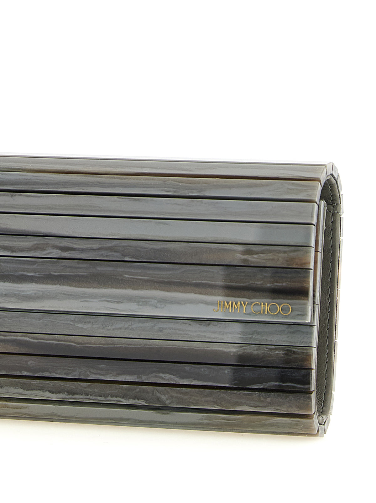 Pochette Jimmy Choo en polyester gris